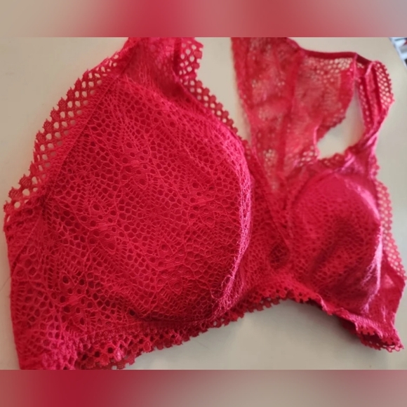 BOGO 50% Victorias Secret PINK Pull Over RazorBack Little Padding Bralette LARGE - Picture 2 of 5